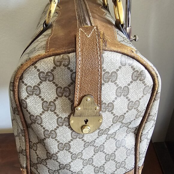 Authenticated Gucci Boston Handbag/Carryon ~ EVC ~ Vintage - Picture 2 of 16